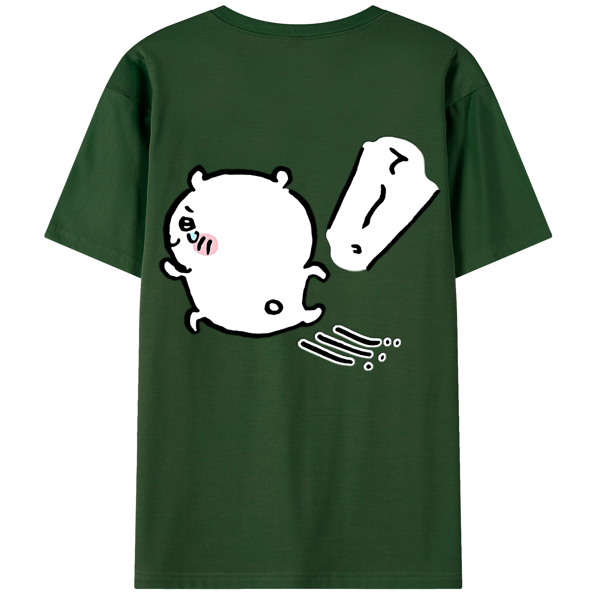 （画像用） ちいかわ ちいかわ Chii-kawa chiikawa 綿100％半袖Tシャツ（背面プリント）